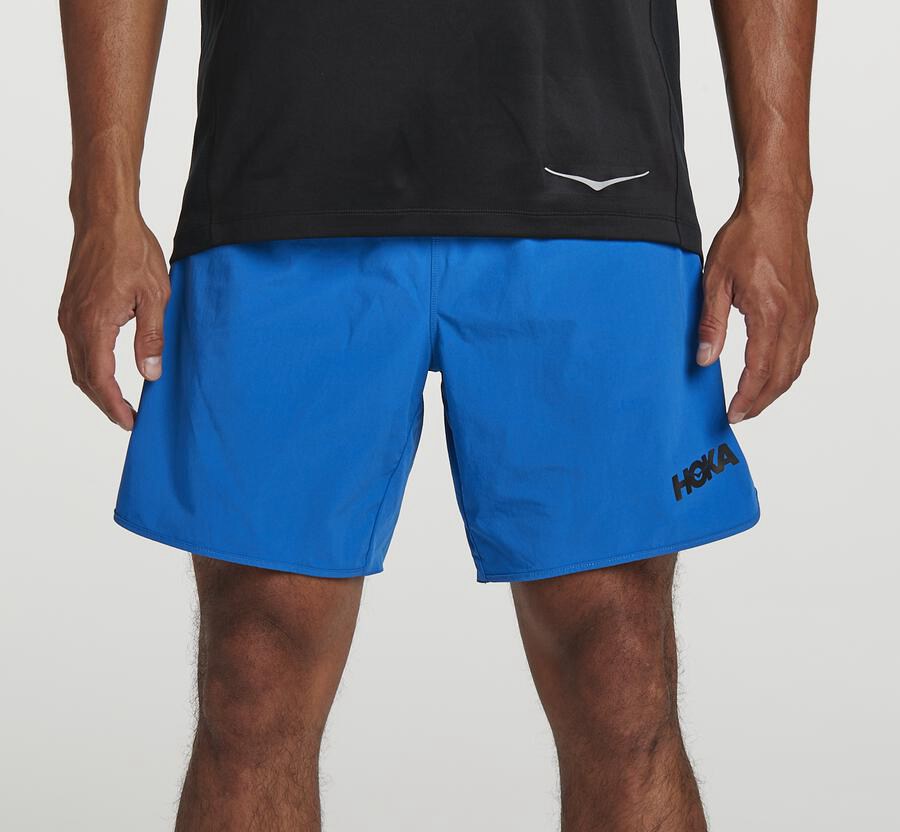 Hoka One One Shorts Herre - Performance - Blå - 039748DSB